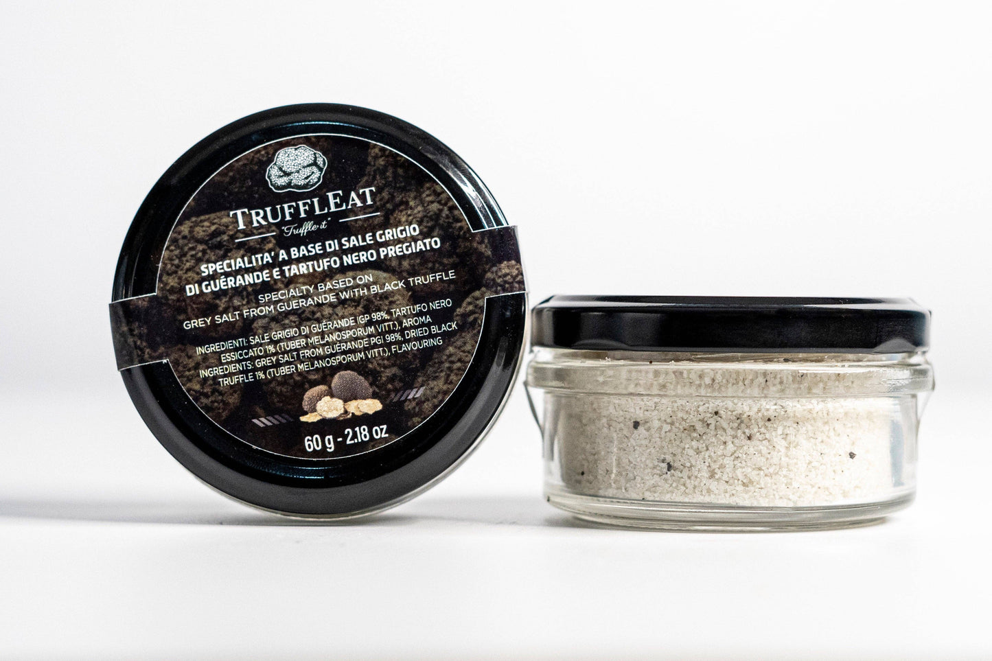 Gray salt of guerande and black truffle 60 gr Made in Italy