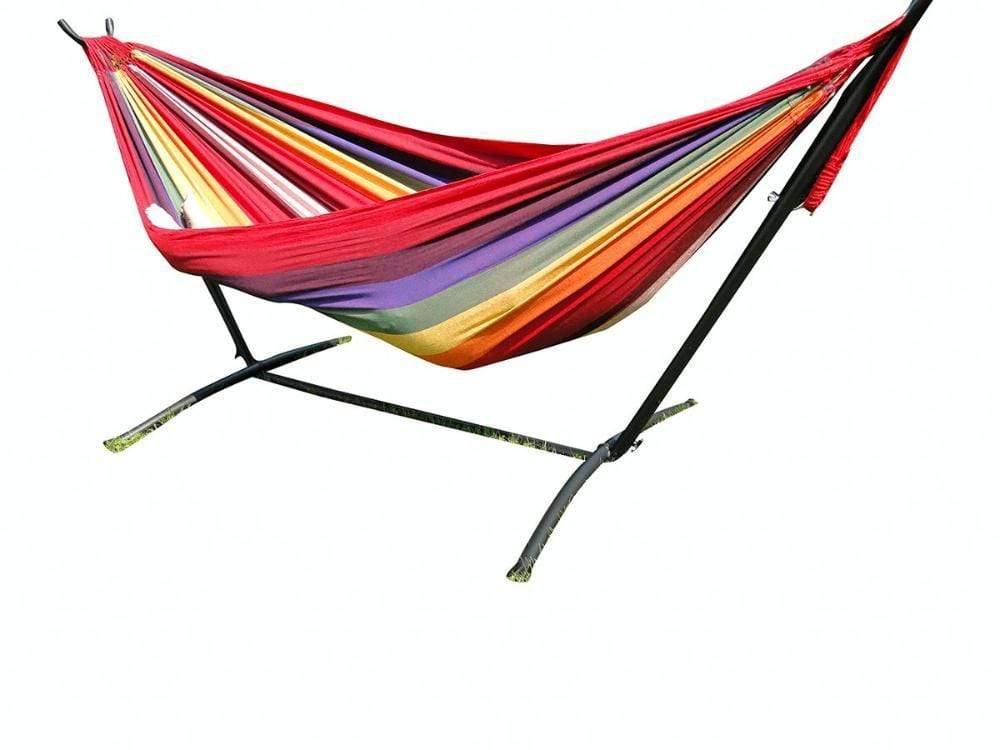 Deluxe Brazilian Double Hammock with Universal Stand Hammock Universe Canada