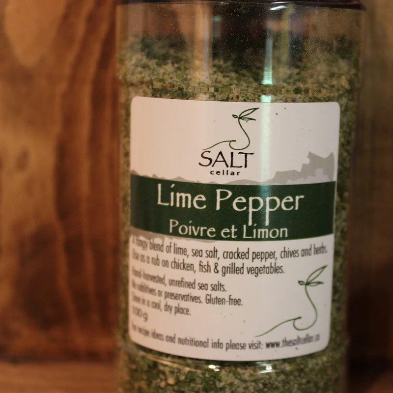 The Salt Cellar Lime Pepper Salt