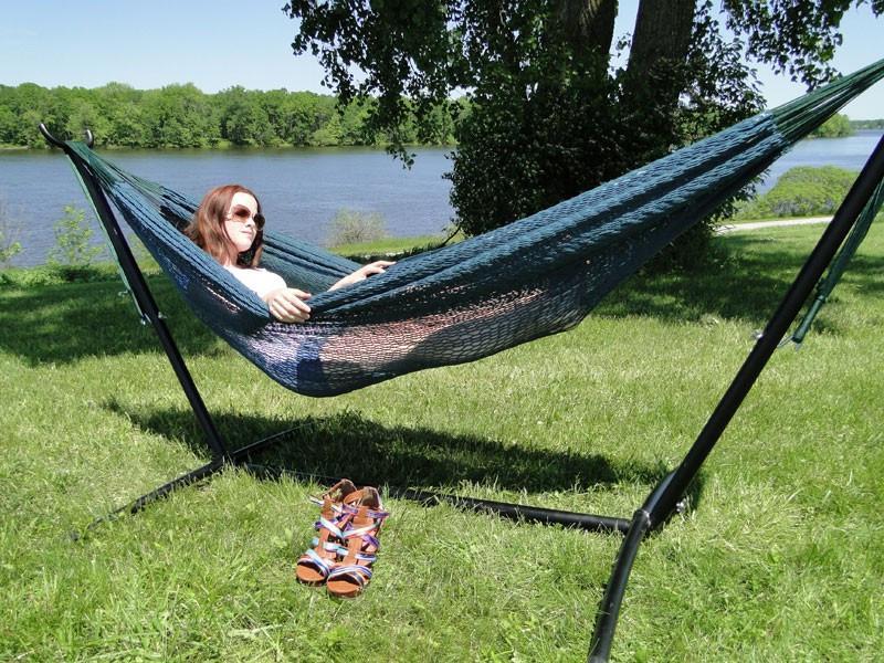 XL Thick Cord Mayan Hammock with Universal Stand Hammock Universe Canada