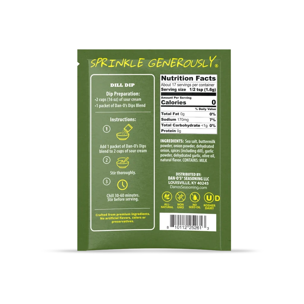 Dan‑O’s Dill Dip Mix Packet