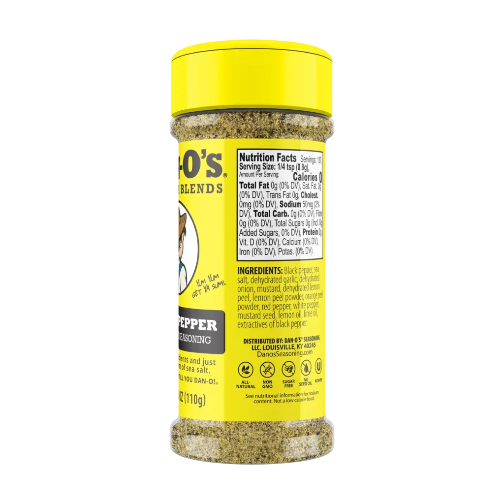 Dan‑O’s Premium Blend Lemon Pepper Seasoning