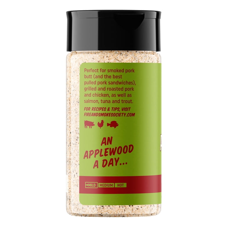 Fire & Smoke Society Smoky Applewood BBQ Seasoning, 6.9 oz