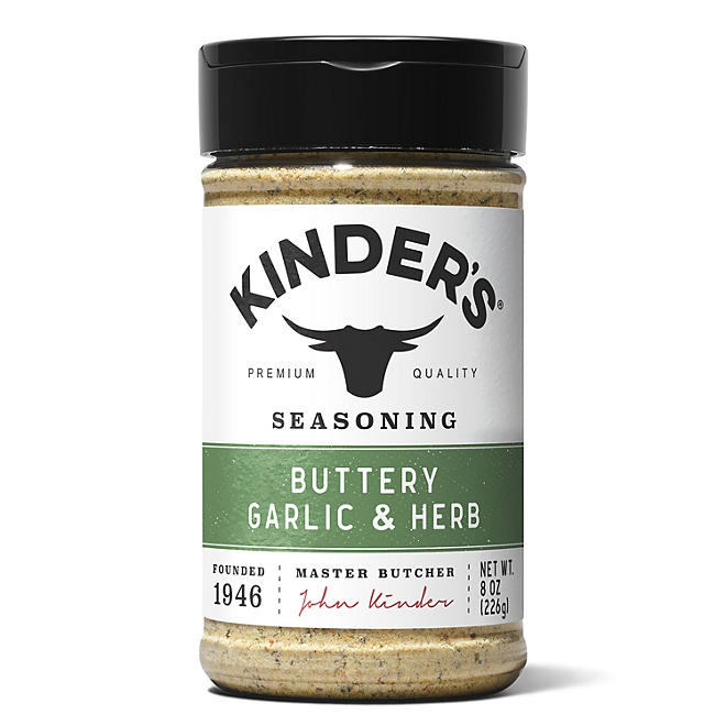 Kinder's Buttery Garlic & Herb Seasoning, 8 oz. SlobsRus BBQ