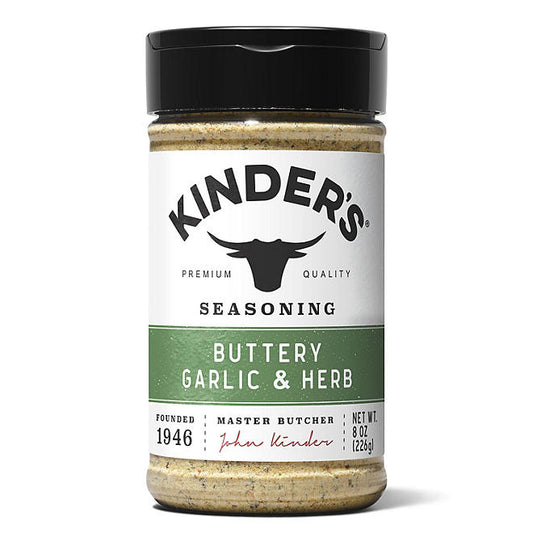 Kinder's Buttery Garlic & Herb Seasoning, 8 oz. SlobsRus BBQ