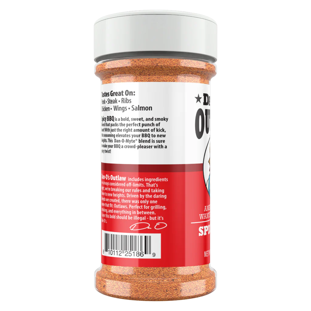 Dan-O's Outlaw Spicy BBQ Seasoning, 6.9oz SlobsRus BBQ