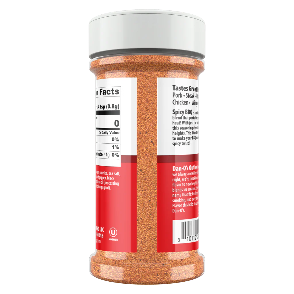 Dan-O's Outlaw Spicy BBQ Seasoning, 6.9oz SlobsRus BBQ