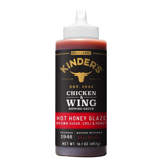 Kinder's Gold Label Hot Honey Glaze Dipping Sauce, 16.1 oz