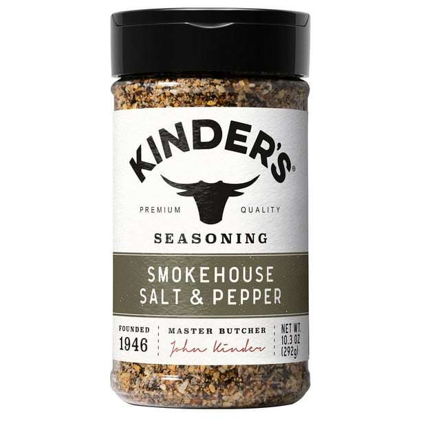 Kinder's Smokehouse Salt + Pepper Seasoning, 10.3 oz. SlobsRus BBQ