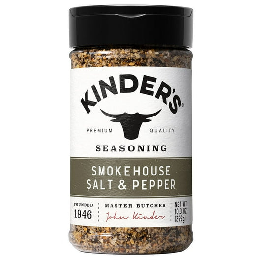 Kinder's Smokehouse Salt + Pepper Seasoning, 10.3 oz. SlobsRus BBQ
