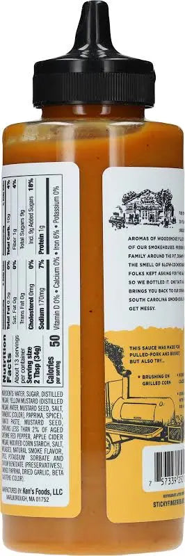 Sticky Fingers Smokehouse Carolina Gold Barbecue Sauce 15.2 oz