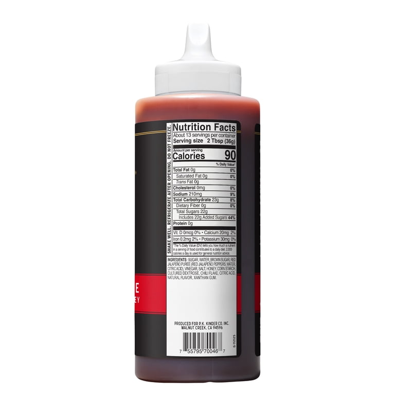 Kinder's Gold Label Hot Honey Glaze Dipping Sauce, 16.1 oz