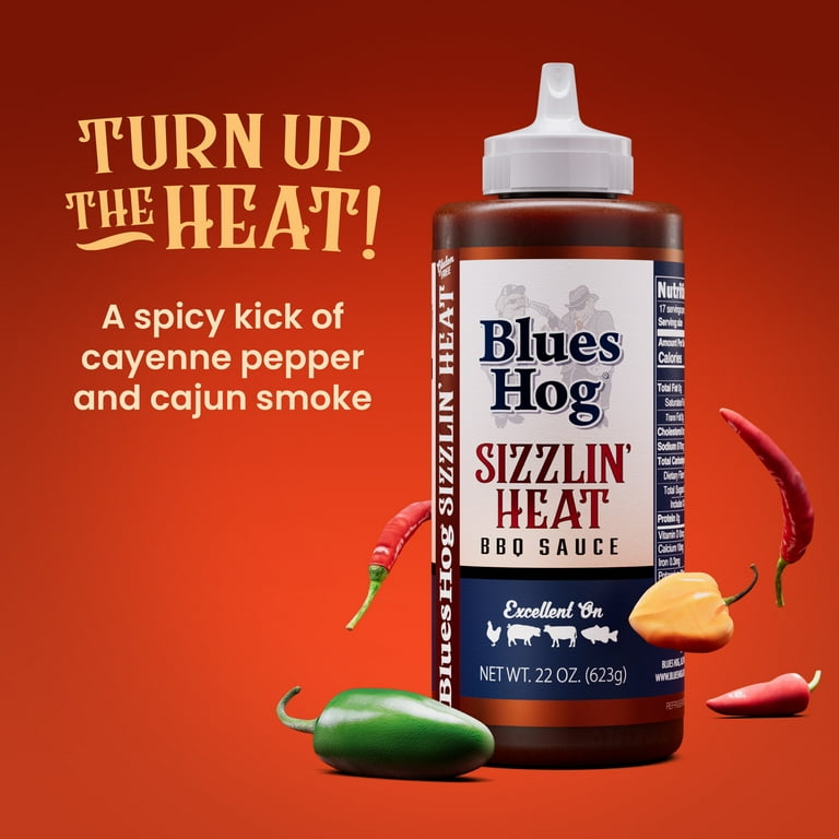 Blues Hog Sizzlin' Heat BBQ Sauce, 22oz SlobsRus BBQ