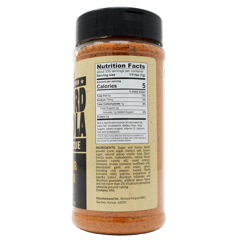Richard Fergola BBQ Butter Pecan Rub 11.8 Oz