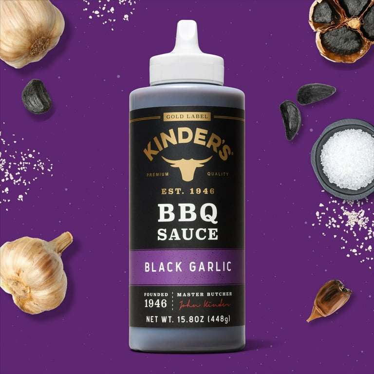 Kinder's Black Garlic BBQ Sauce, 15.8oz SlobsRus BBQ