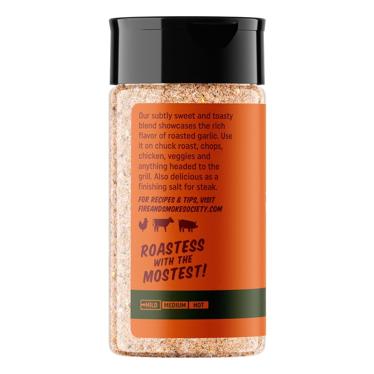 Fire & Smoke Society Roasted Garlic Seasoning, 6.9 oz