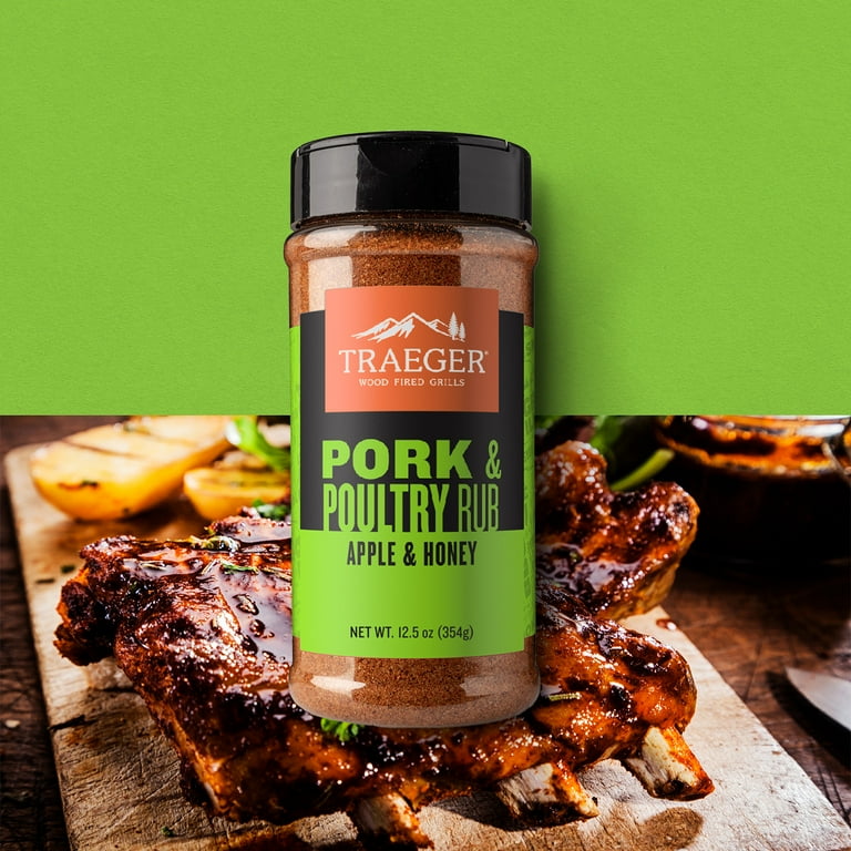 Traeger Pellet Grills Pork & Poultry Rub, 12.5 oz SlobsRus BBQ