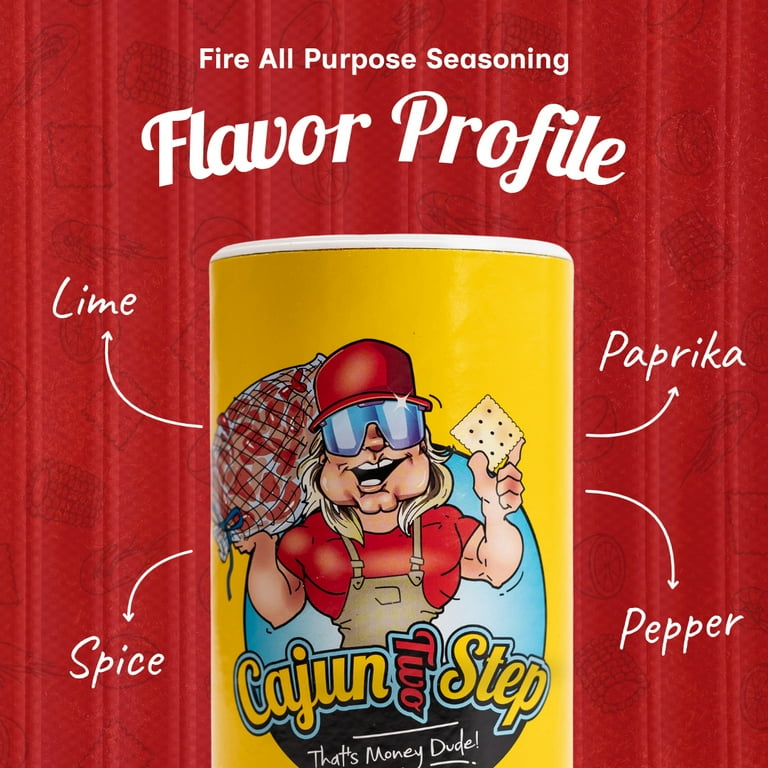 Cajun Two Step Seasoning FIRE | Thats Money Dude, 8oz SlobsRus BBQ