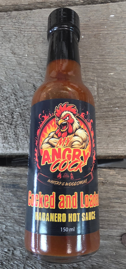 My Angry Cock Cocked And Loaded Habanero Hot Sauce