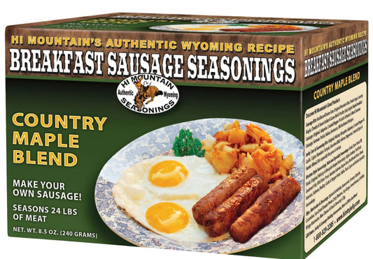 Hi Mountain Breakfast Sausage Kit maple  Blend Breakfast Sausage
