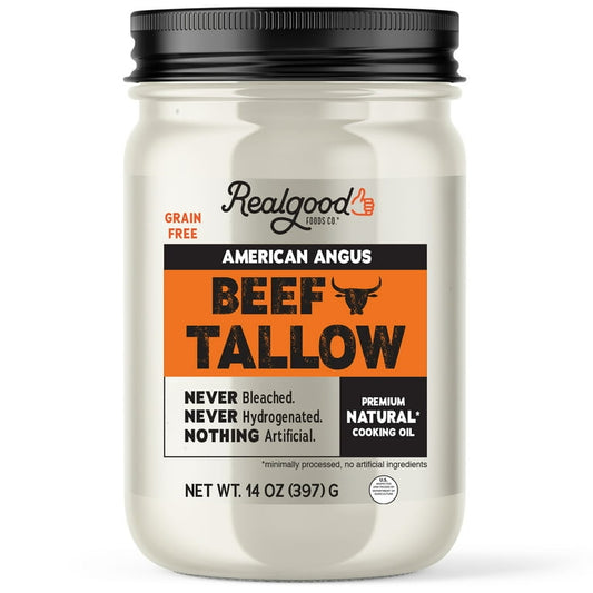 Real Good Foods Co. American Angus Beef Tallow Oil, 14oz SlobsRus BBQ
