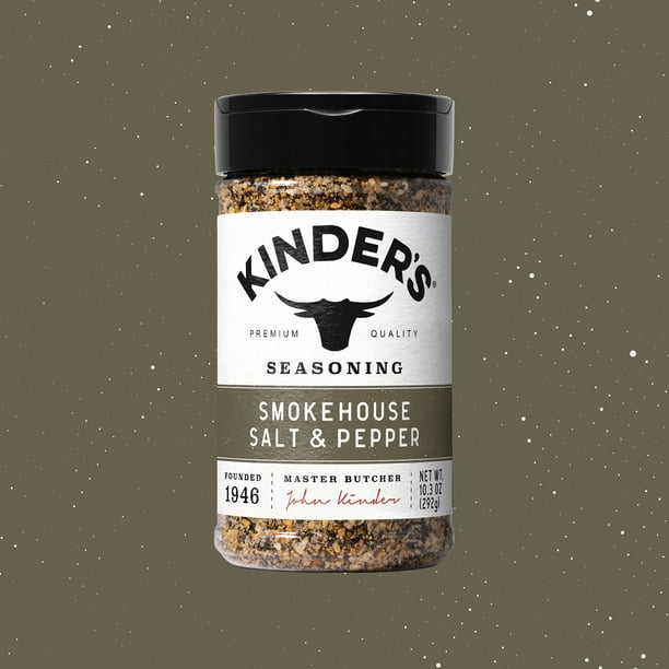 Kinder's Smokehouse Salt + Pepper Seasoning, 10.3 oz. SlobsRus BBQ