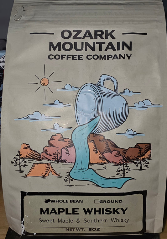 Ozark Mountain Maple Whisky | 8oz | Ground coffee