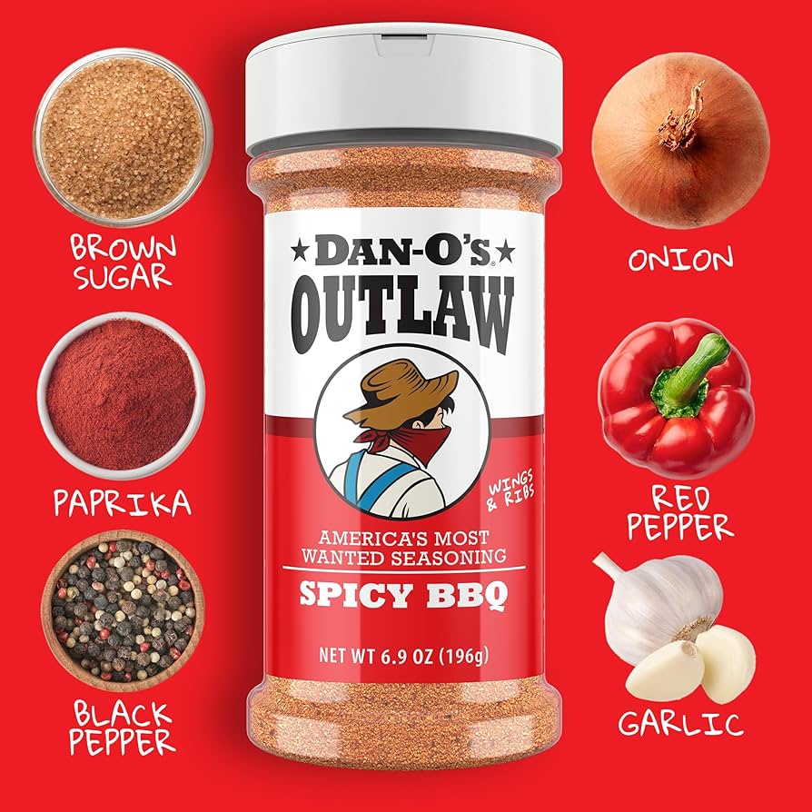 Dan-O's Outlaw Spicy BBQ Seasoning, 6.9oz SlobsRus BBQ