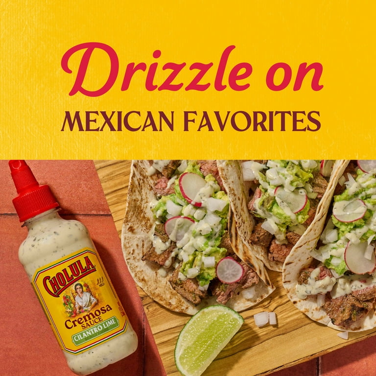 Cholula Cilantro Lime Cremosa Sauce, 8oz SlobsRus BBQ