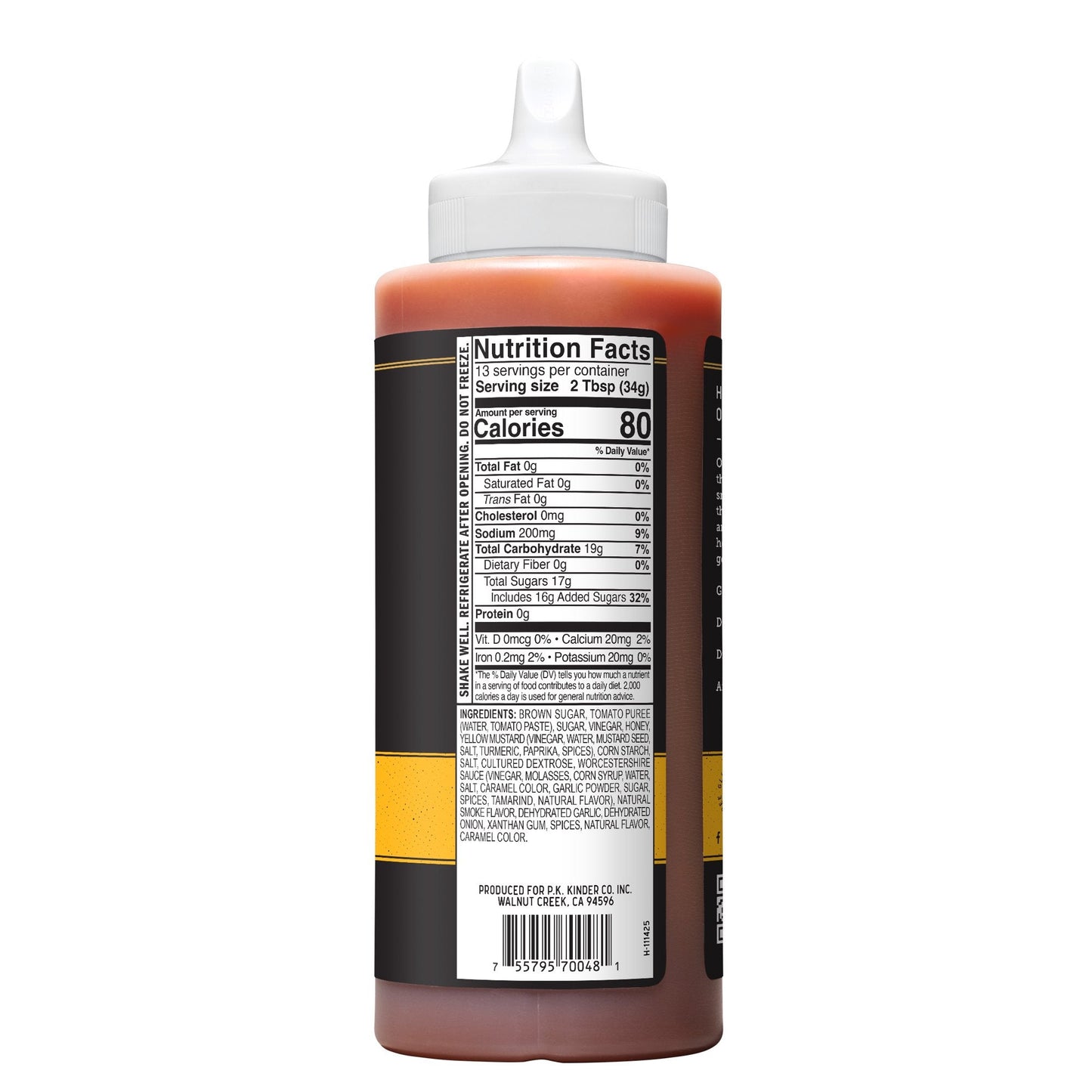 Kinder's Gold Label Sweet Honey BBQ Sauce, 15.7 oz