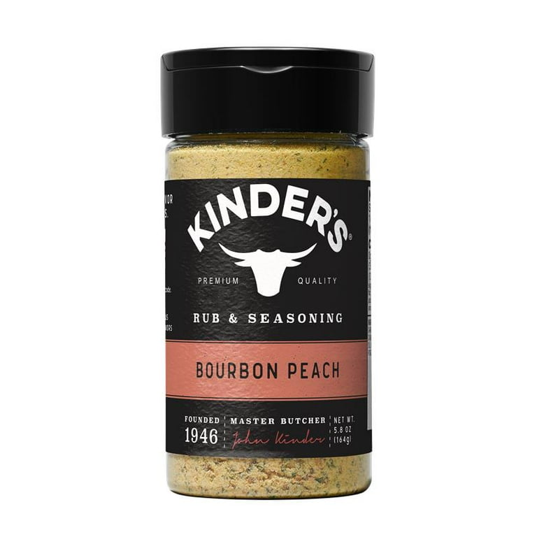 Kinder's Bourbon Peach Rub, 5.8 oz SlobsRus BBQ