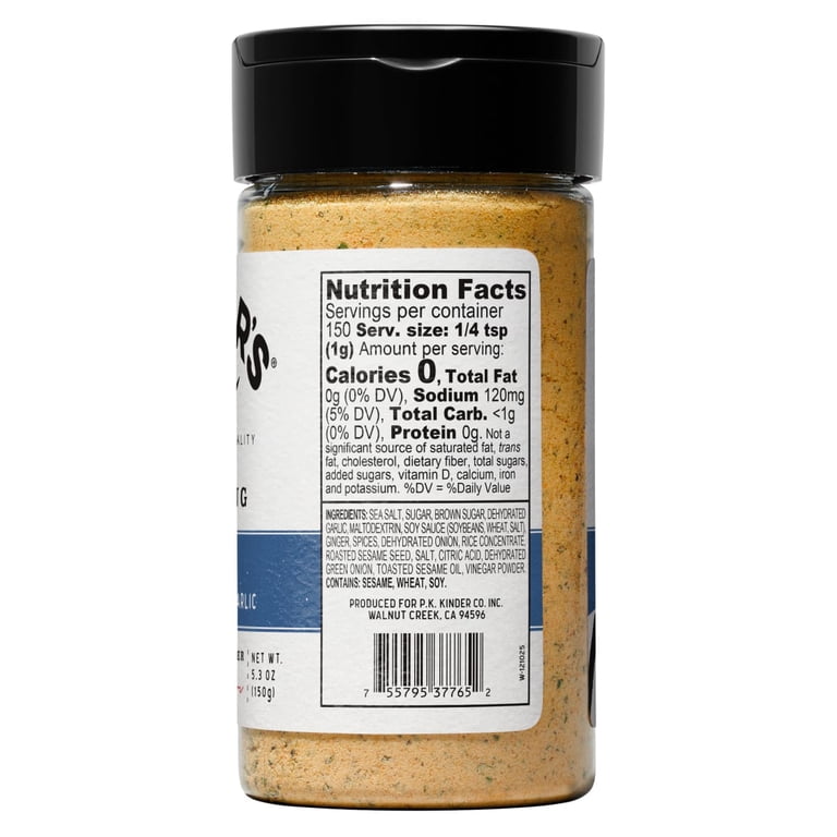 Kinder's Teriyaki Seasoning Blend with Garlic and Ginger, 5.3 oz