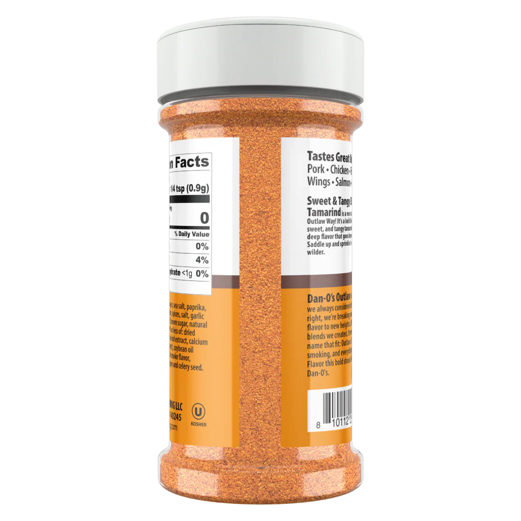 Dan-O's Outlaw Sweet & Tangy BBQ Seasoning, 8.5oz SlobsRus BBQ