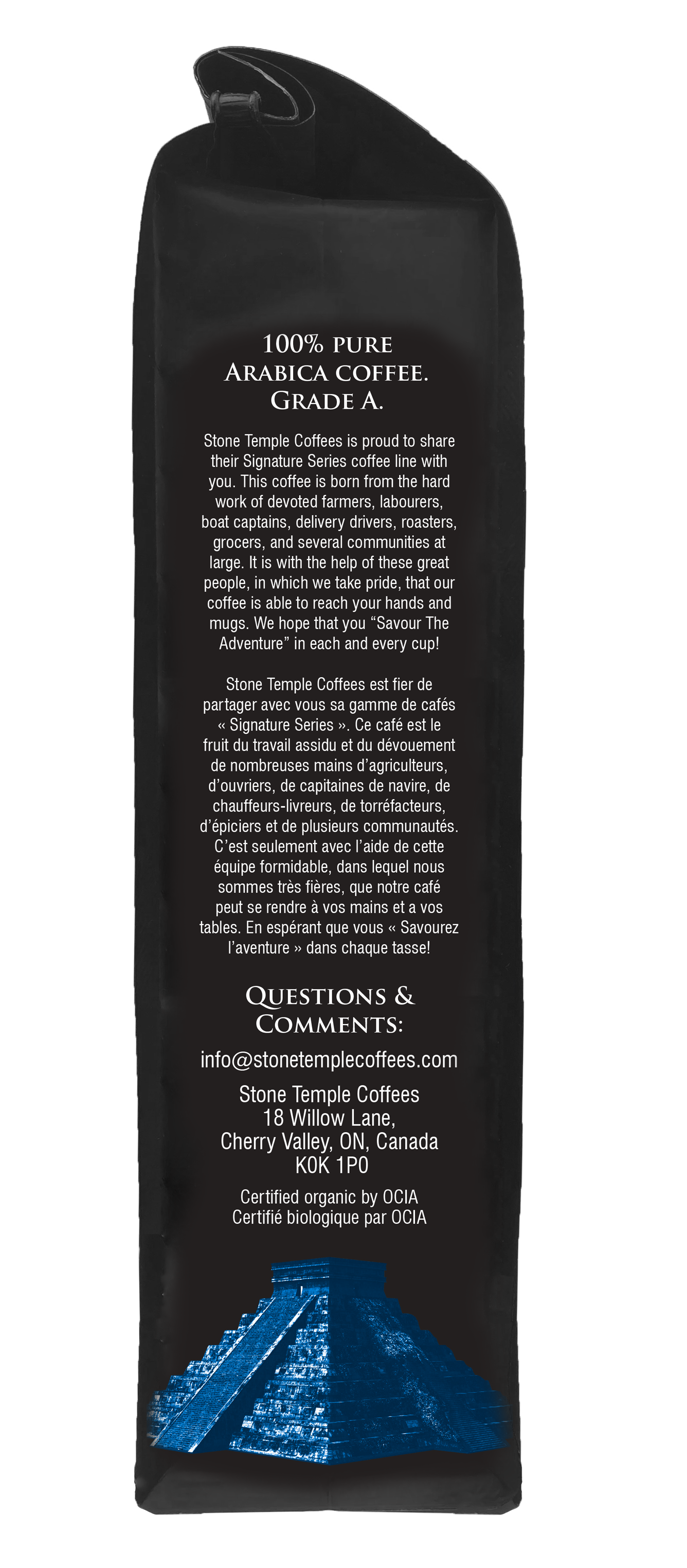 Espresso - Ground, Espresso Roast, Certified Organic OCIA/ Fairtrade Coffee 1lb/454g