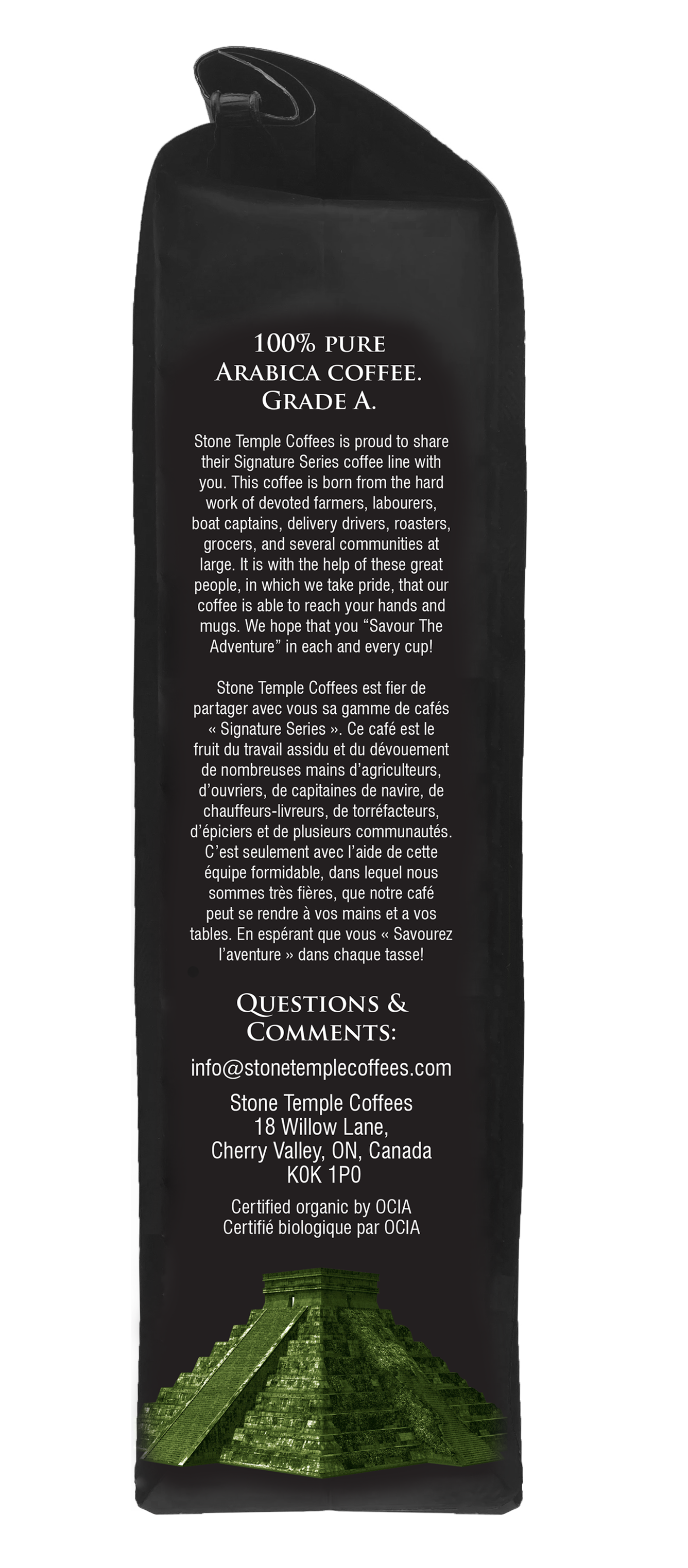 Honduran House Roast - Ground, Medium Roast, Certified Organic OCIA/ Fairtade Coffee 1lb/454g
