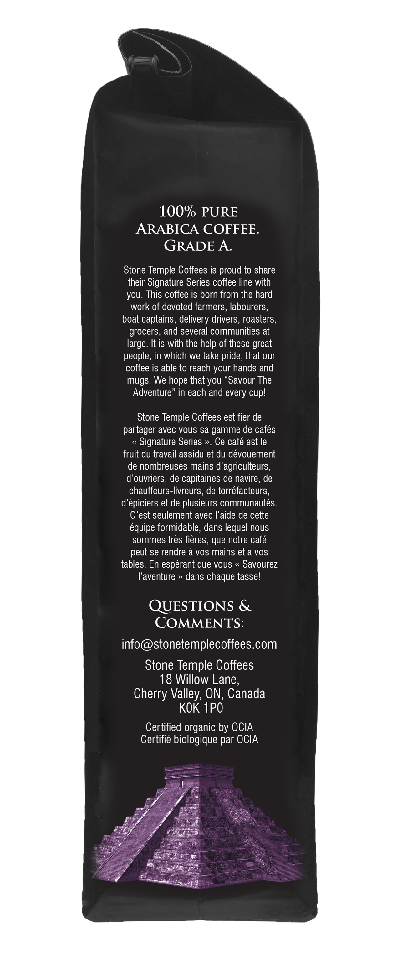 Indonesian Sumatra - Ground, Medium Roast, Certified Organic OCIA/ Fairtade Coffee 1lb/454g