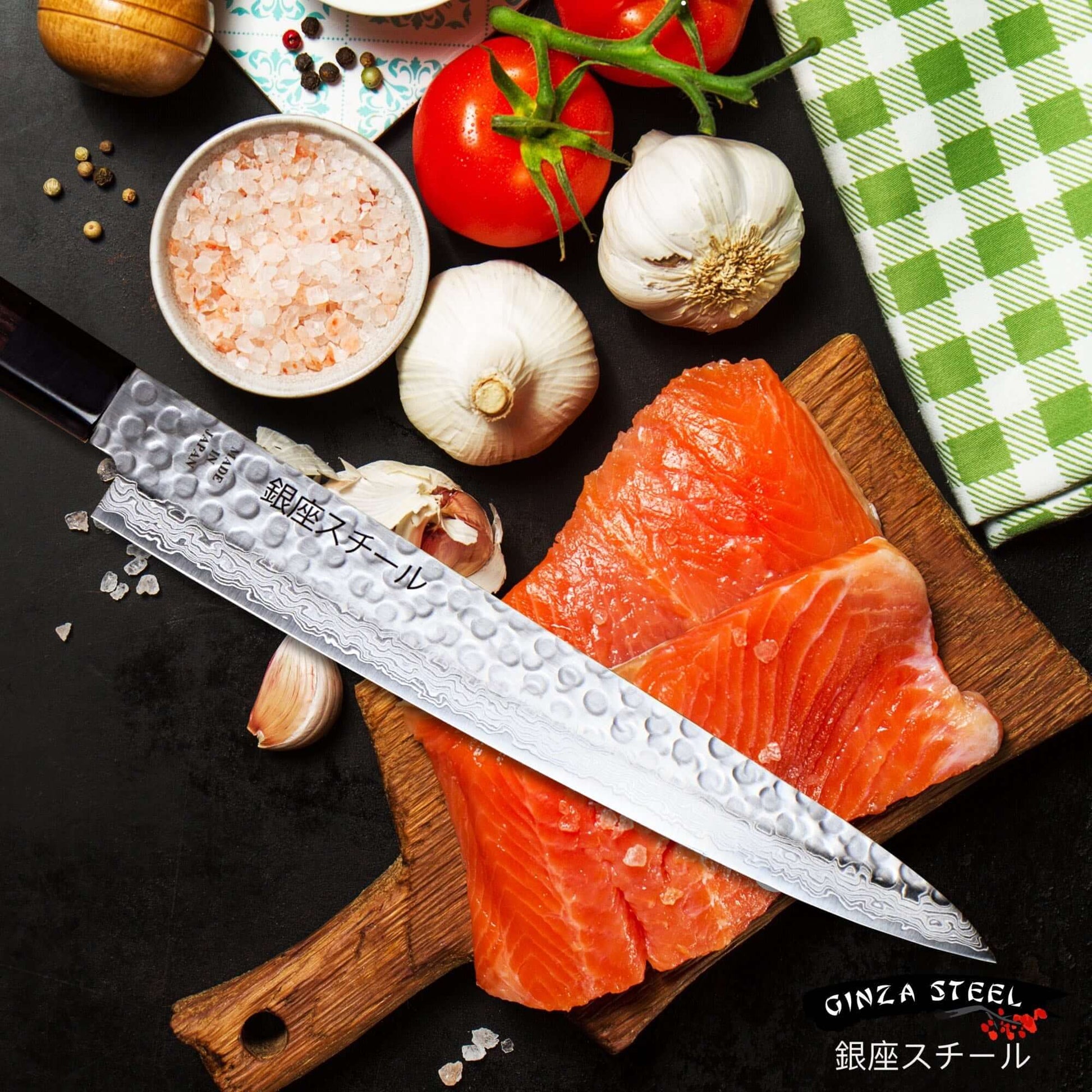 KAZUKO 240 - Sujihiki/Slicer 240mm Blade Ginza Steel