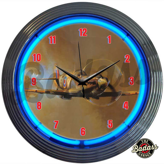 Spit Fire Neon Clock