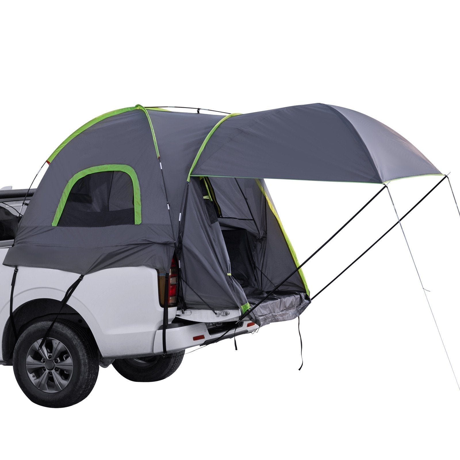 VEVOR Truck Tent 8.0-8.2ft Waterproof PU2000 Truck Bed Camping Tent 2-3 Person totalfindz