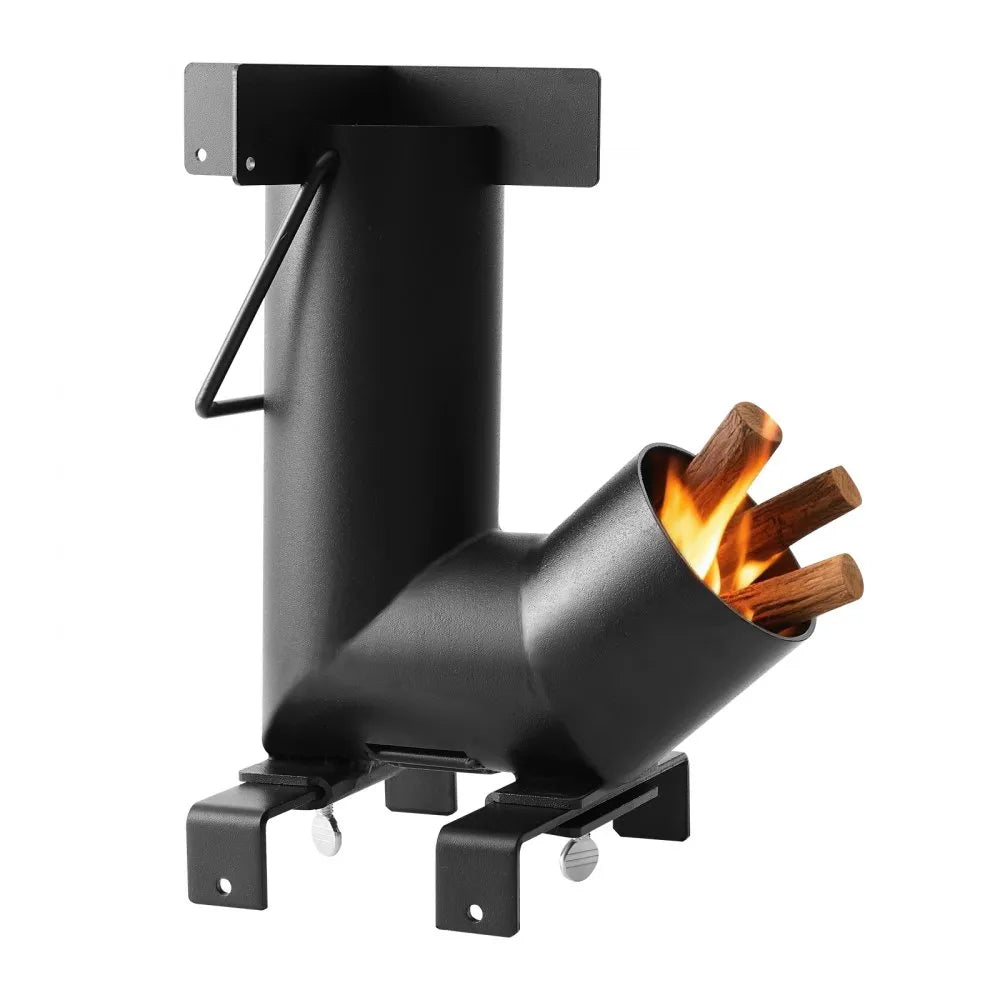 VEVOR Camping Rocket Stove, Portable Wood Burning Stove with Carrying Bag for Backpacking & Outdoor Cooking