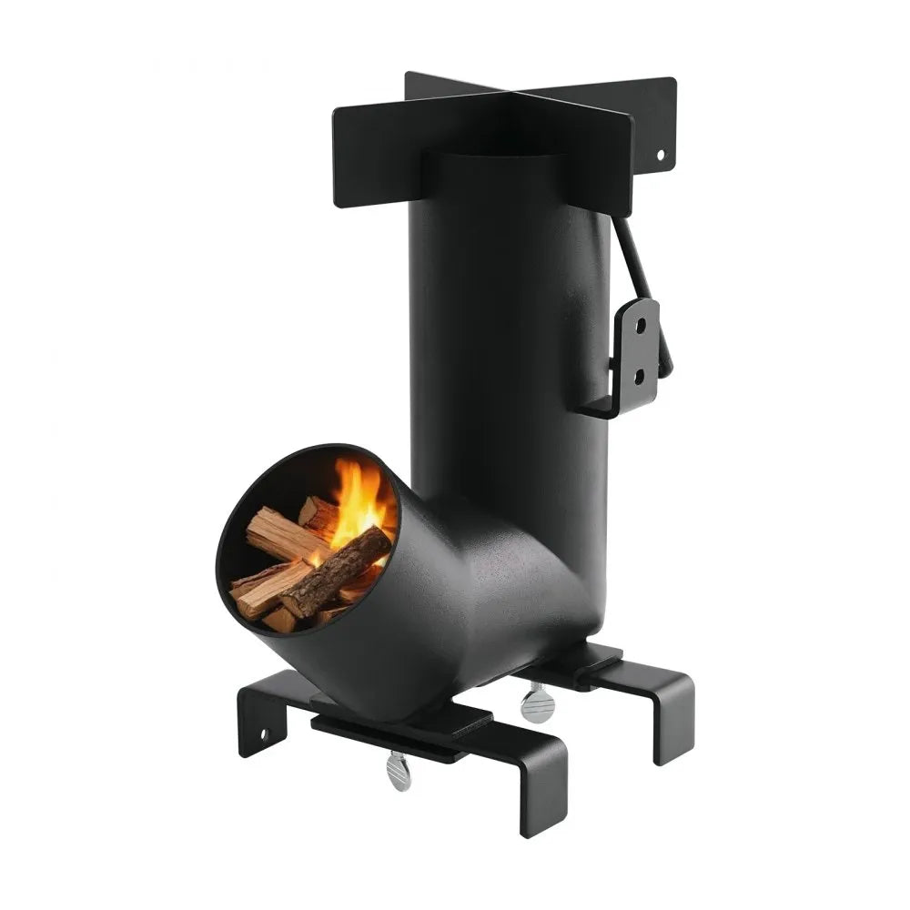 VEVOR Camping Rocket Stove, Portable Wood Burning Stove with Carrying Bag for Backpacking & Outdoor Cooking