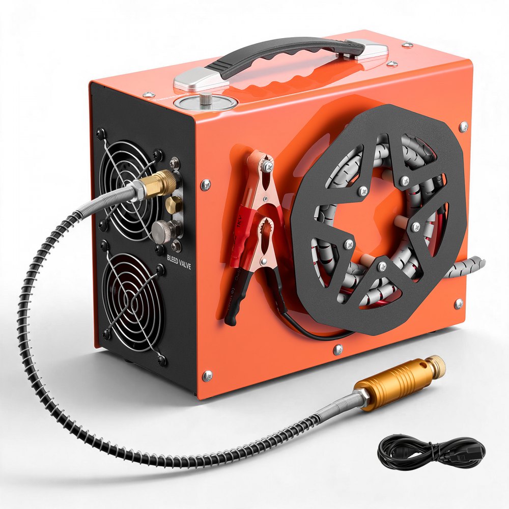 4500 PSI PCP Air Compressor with Auto Shut-Off – Portable 350W Air Compressor for PCP Air Rifles, Paintball Tanks & Scuba Cylinders