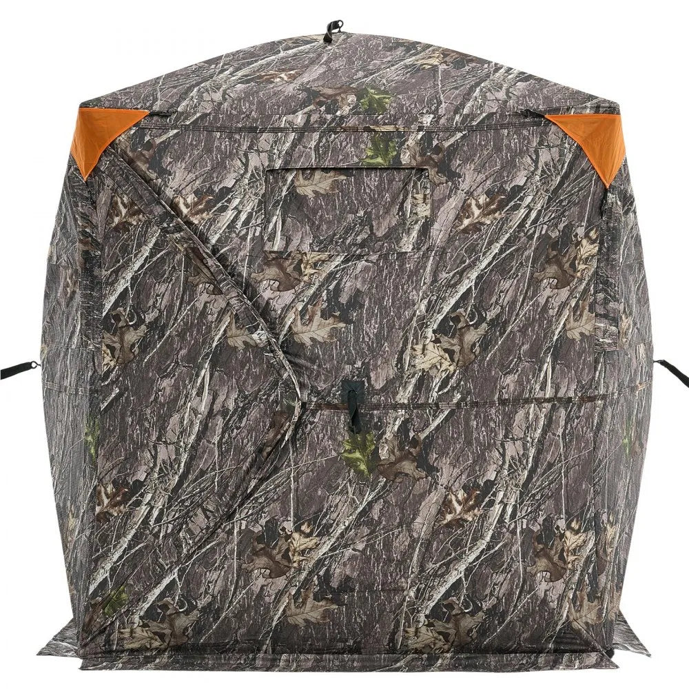 VEVOR Hunting Blind 270° See Through Ground Blind One-Way Mesh for 1-2 Person