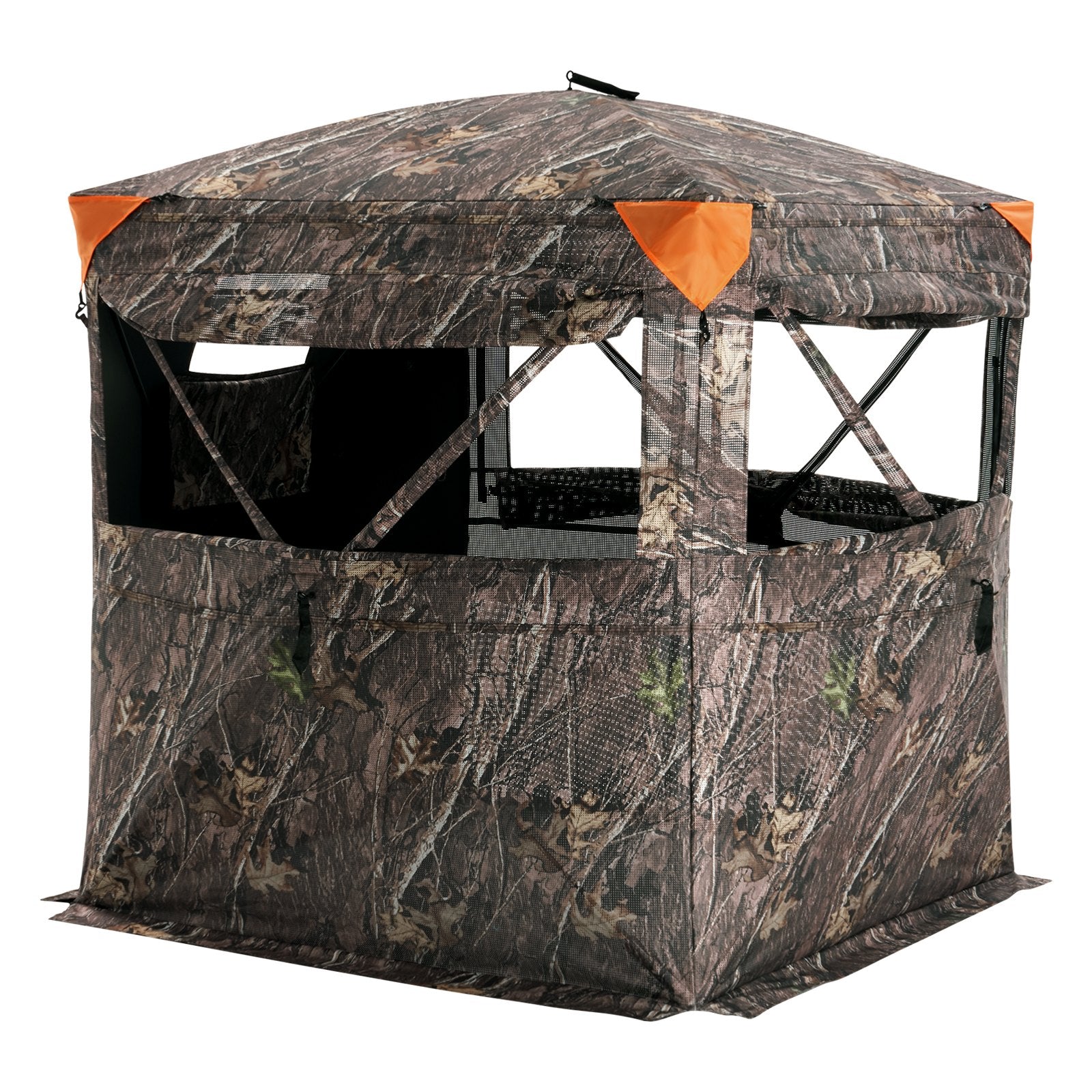 VEVOR Hunting Blind 270° See Through Ground Blind One-Way Mesh for 2-3 Person totalfindz