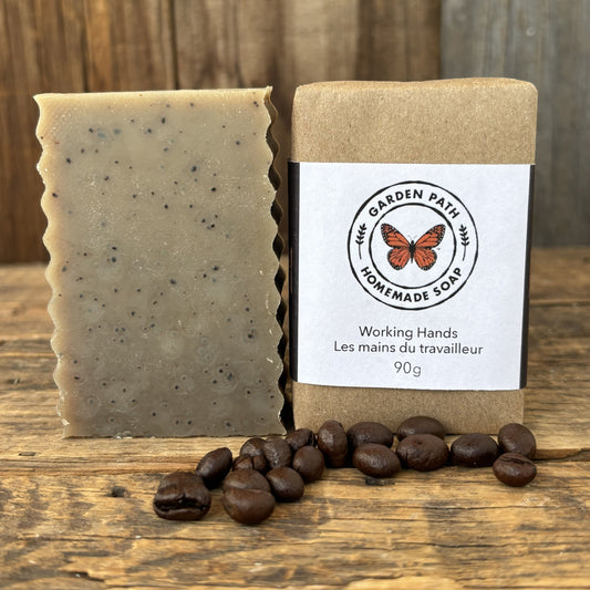 Working Hands Bar Soap | 100% Natural Exfoliating Soap to Remove Odour and Stains
